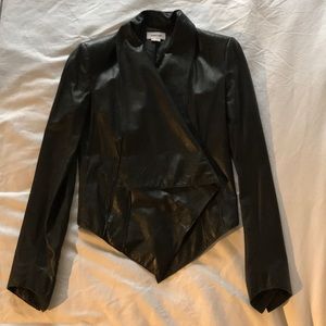 Helmut Lang leather jacket blazer